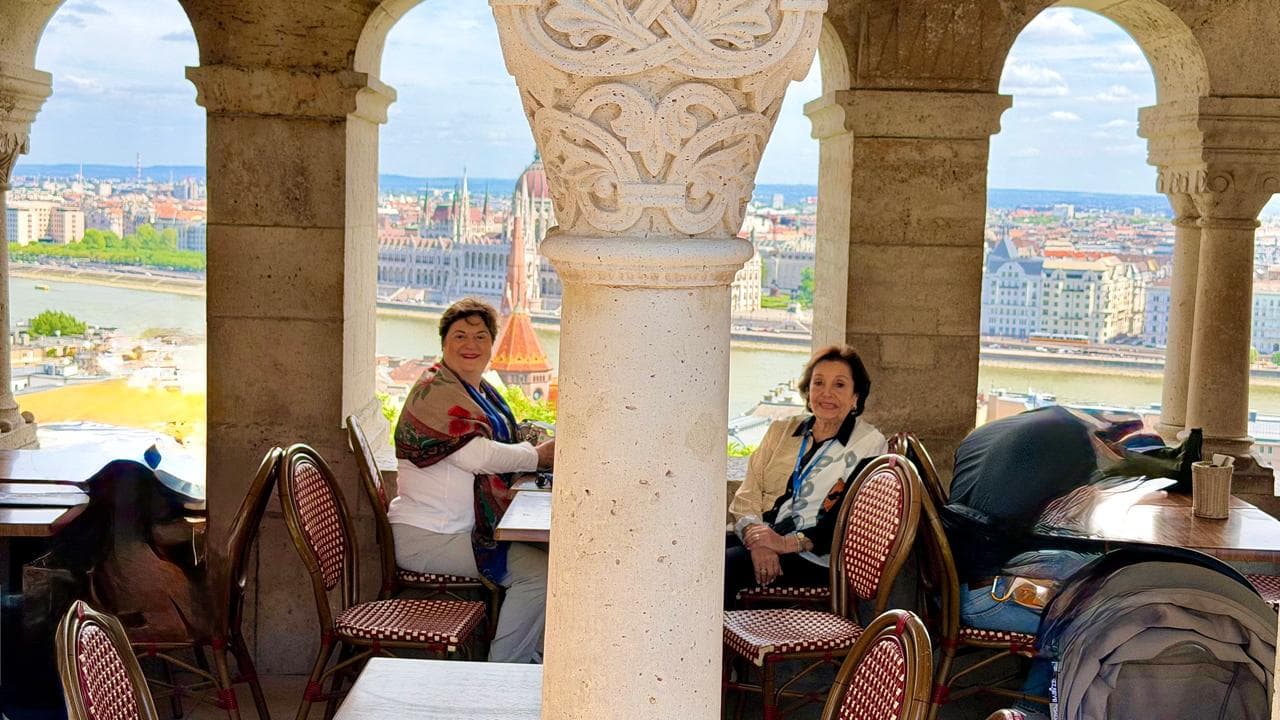 Café at Fisherman's Bastion, Budapest
