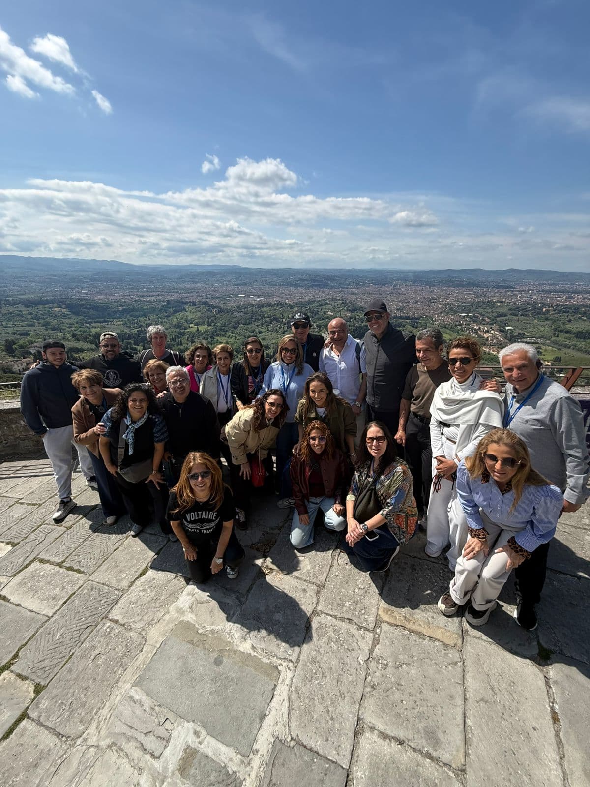 Fiesole panoramic viewpoint above Florence